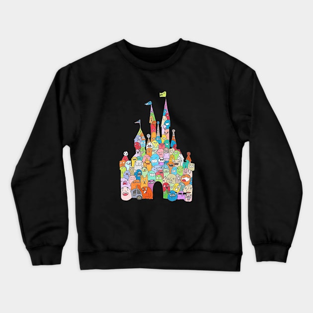 Enchanted Castle Crewneck Sweatshirt by b_taco_designs